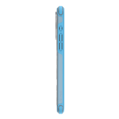 Pinit MagSafe Case for iPhone 15 Pro Max - Dynamic/Clear with Neon Blue Bumper
