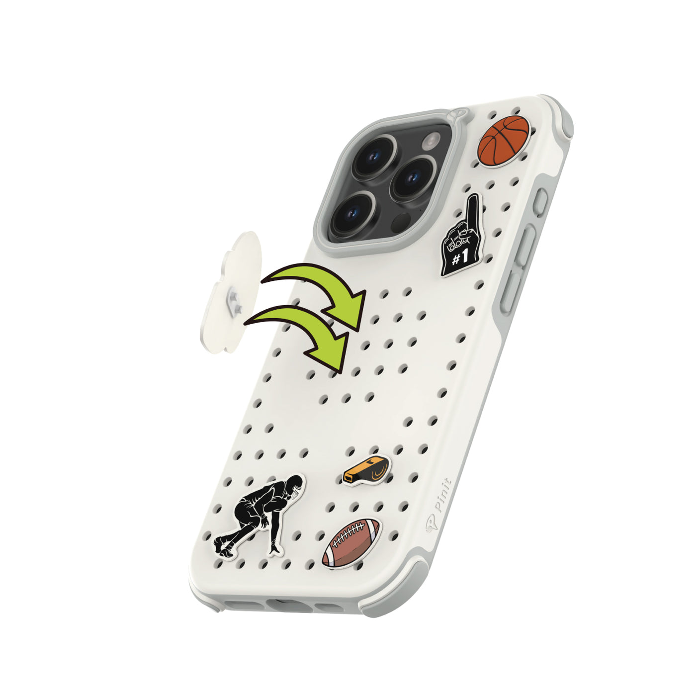 Pinit MagSafe Case for iPhone 15 Pro - Dynamic/White