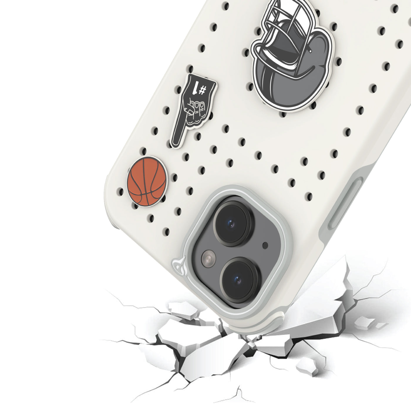 Pinit MagSafe Case for iPhone 15 Plus - Dynamic/White