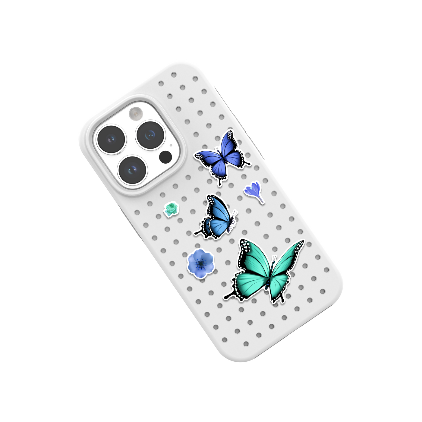Pinit Blue Flowers/Butterfly Pin Pack 1