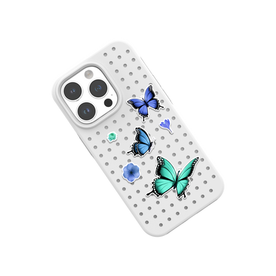 Pinit Blue Flowers/Butterfly Pin Pack 1