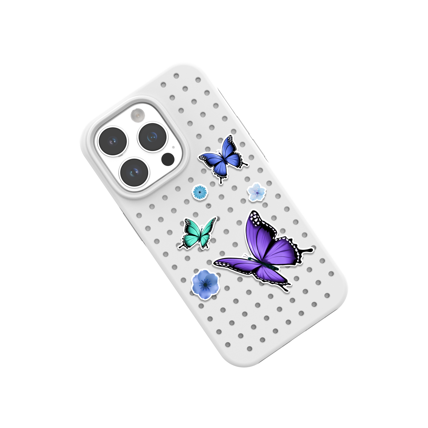 Pinit Blue Flowers/Butterfly Pin Pack 2