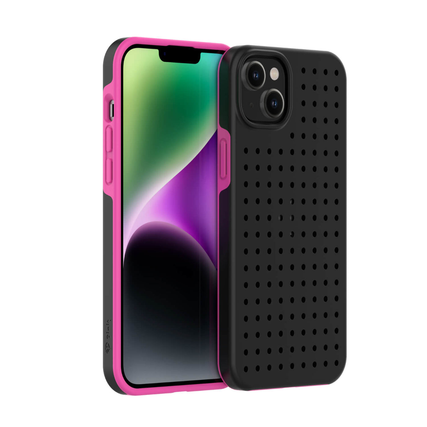 Pinit Dynamic Case for iPhone 14 - Black/Pink