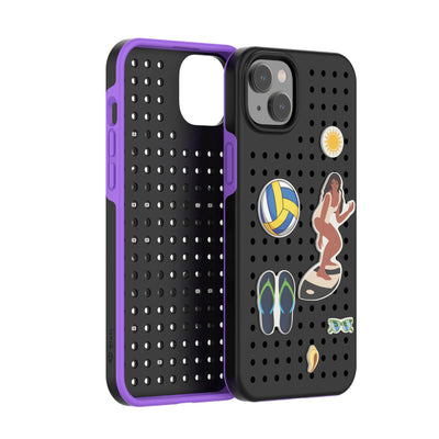 Pinit Dynamic Case for iPhone 14 Plus - Black/Purple
