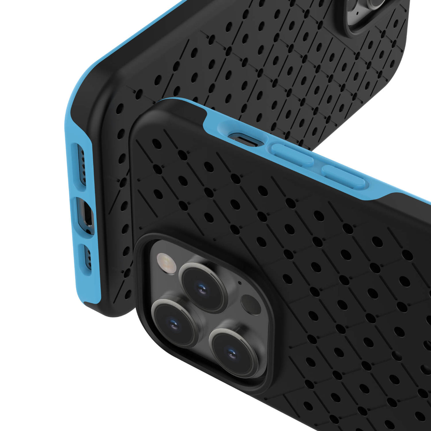 Pinit Diamond Case for iPhone 14 Pro - Black/Blue