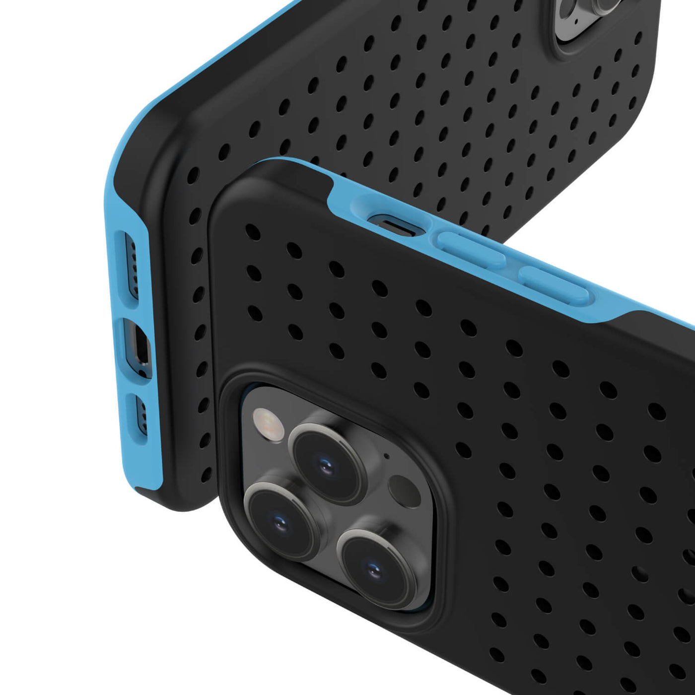 Pinit Dynamic Case for iPhone 14 Pro Max - Black/Blue