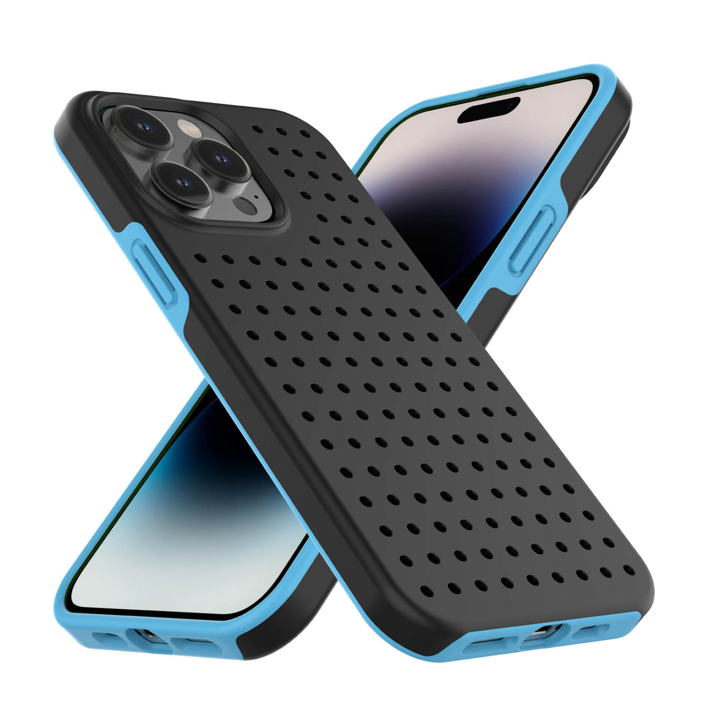 Pinit Dynamic Case for iPhone 14 Pro - Black/Blue
