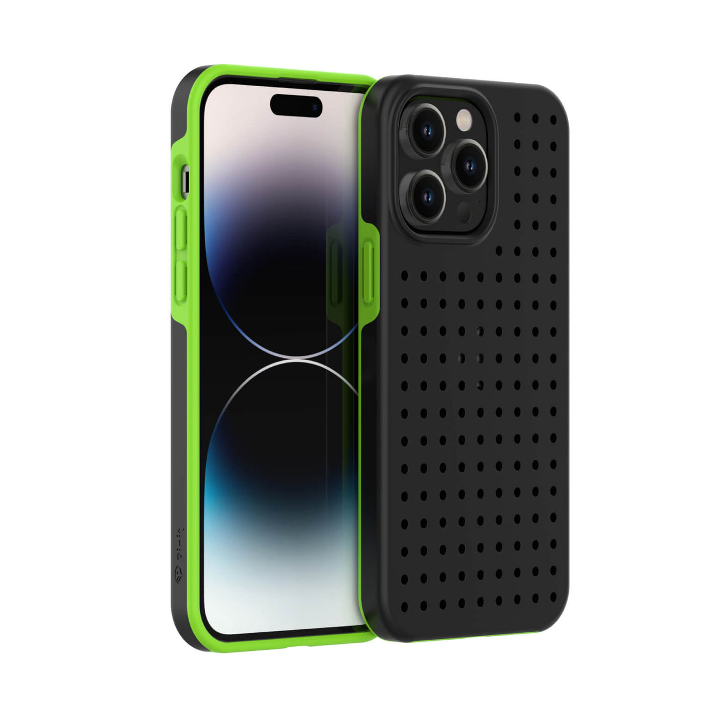 Pinit Dynamic Case for iPhone 14 Pro Max - Black/Green