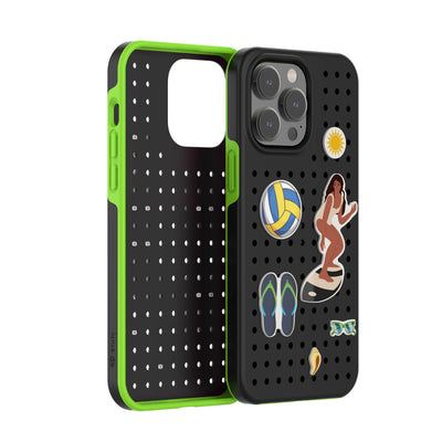 Pinit Dynamic Case for iPhone 14 Pro Max - Black/Green