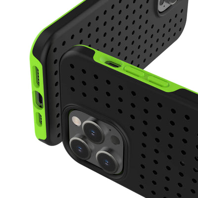 Pinit Dynamic Case for iPhone 14 Pro Max - Black/Green