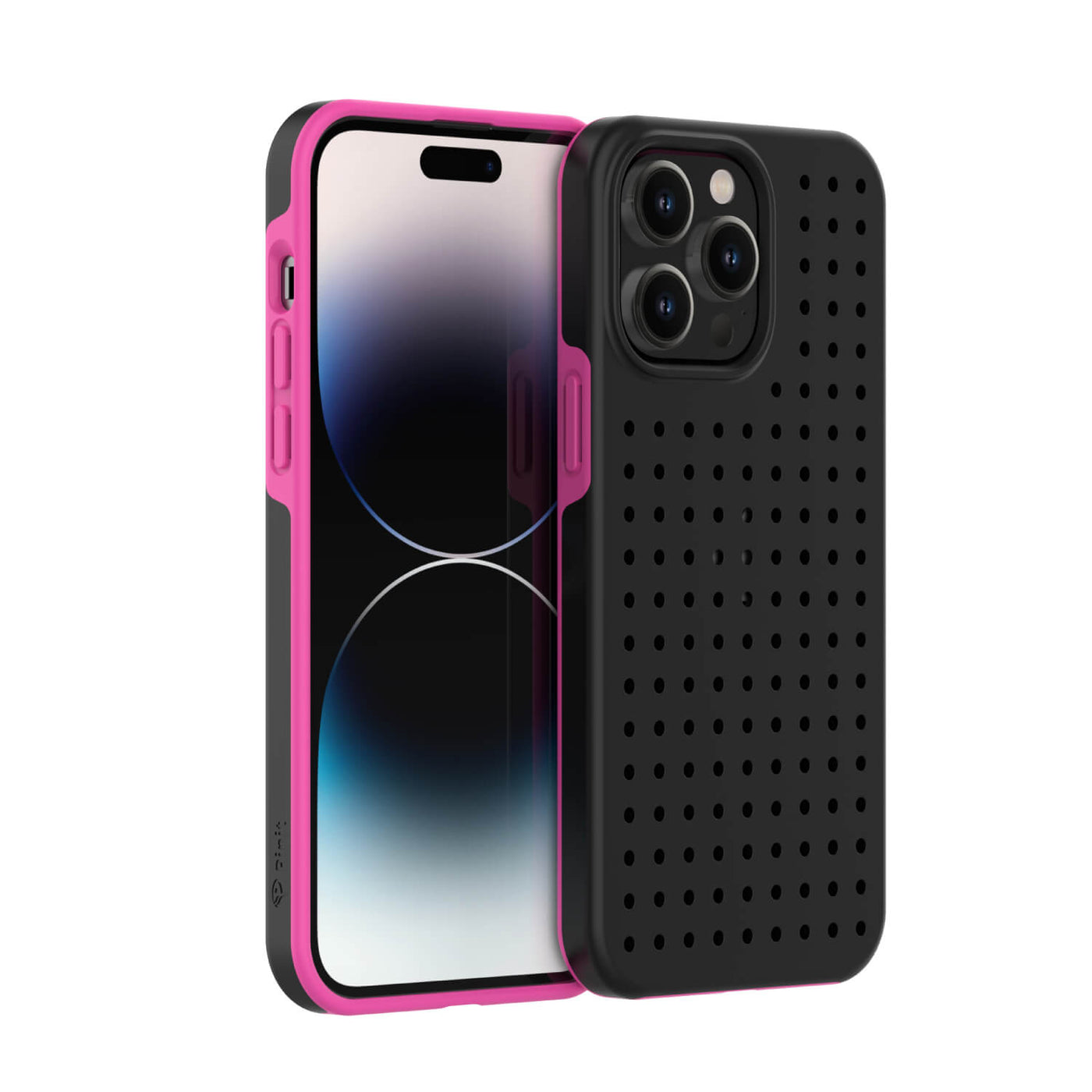 Pinit Dynamic Case for iPhone 14 Pro - Black/Pink