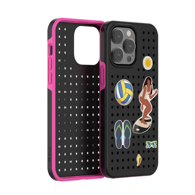 Pinit Dynamic Case for iPhone 14 Pro - Black/Pink