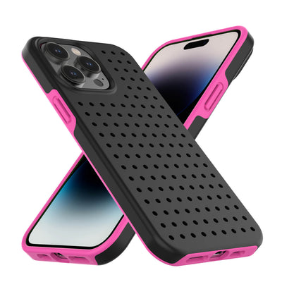Pinit Dynamic Case for iPhone 14 Pro - Black/Pink