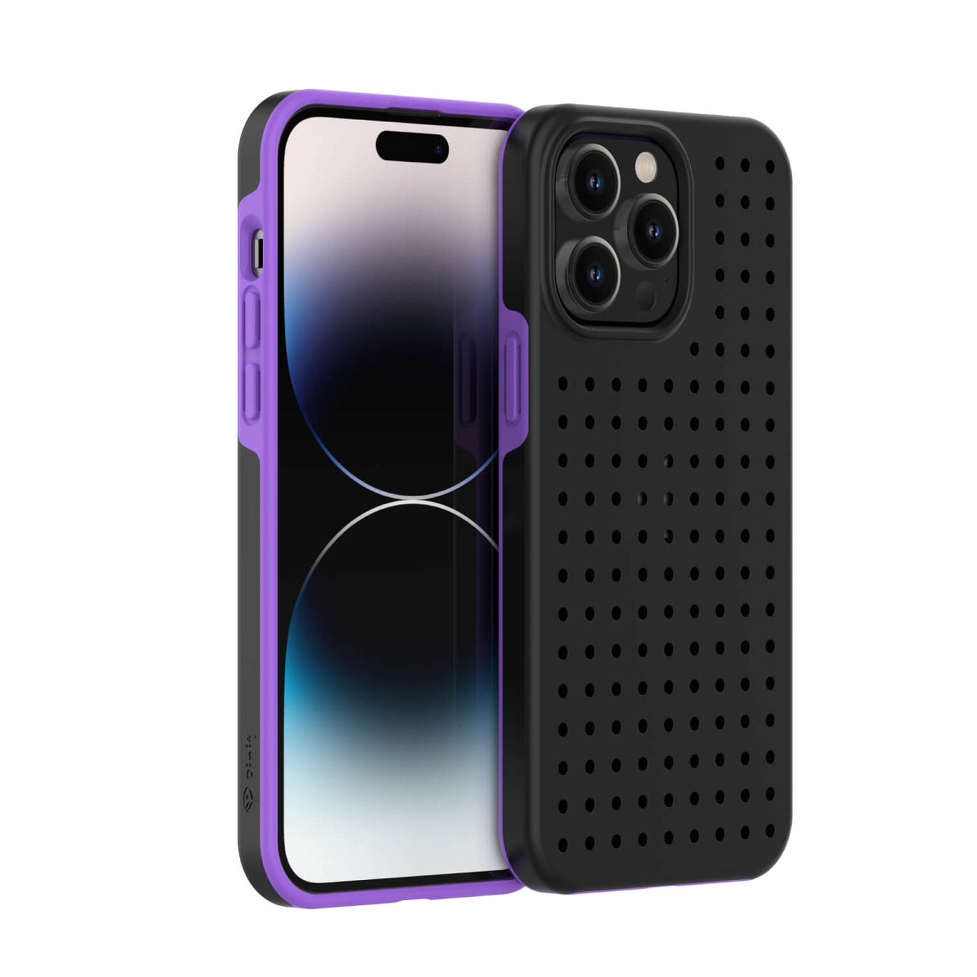 Pinit Dynamic Case for iPhone 14 Pro - Black/Purple