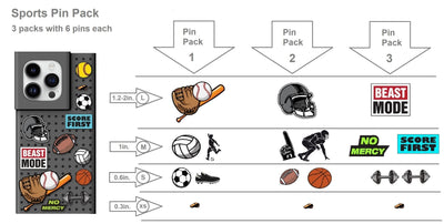 Pinit Sports Pin Pack 3