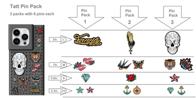 Pinit Tattoo Pin Pack 1